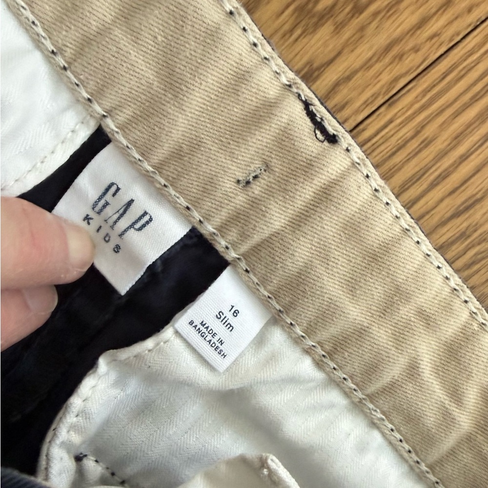GAP Kids Navy 16 Slim Pants - Picture 3 of 3